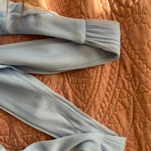 David’s Bridal - Mesh Long Dress Cross Back - Picture 12 of 13